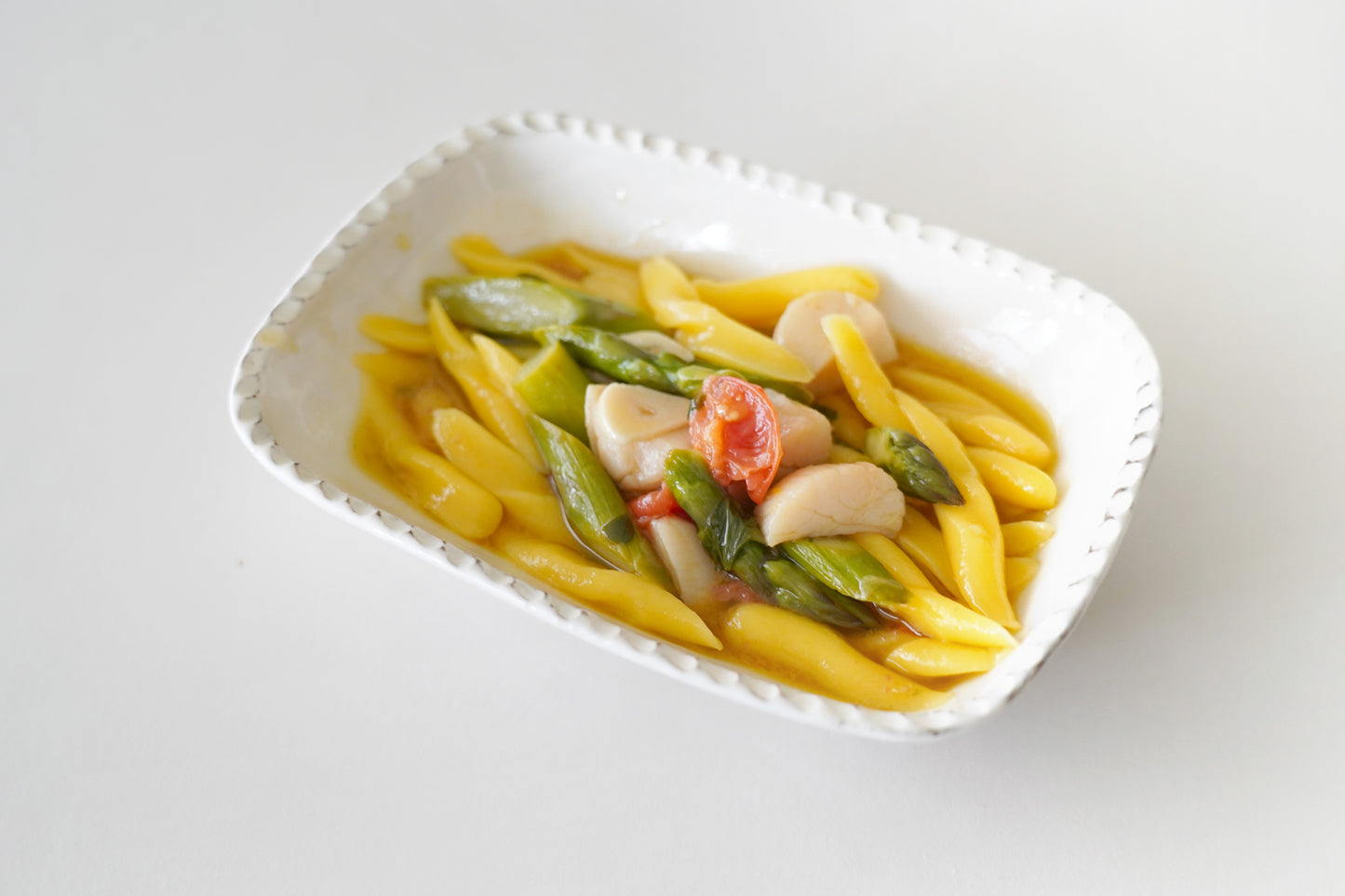 【28品目不使用】【パスタソース・オイル】北海道産帆立とアスパラガス