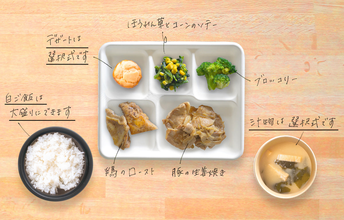 【パック型】豚の生姜焼き×鶏のローストセット
