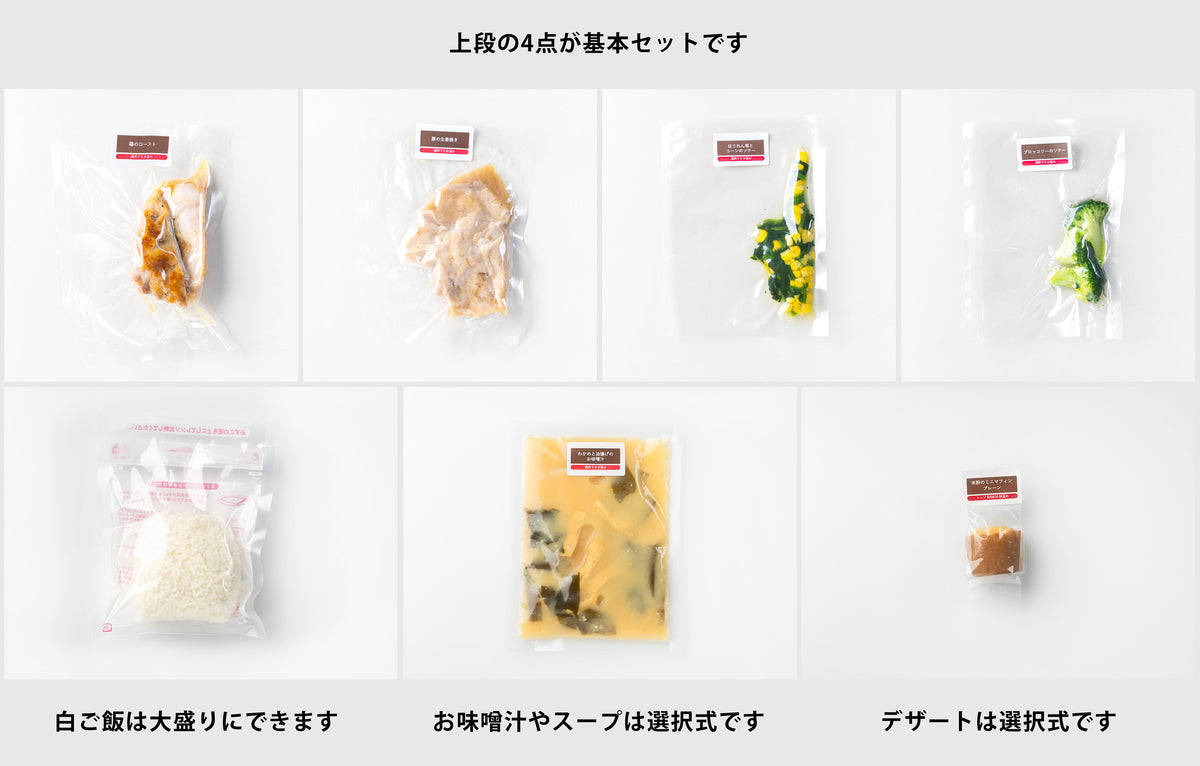【パック型】豚の生姜焼き×鶏のローストセット