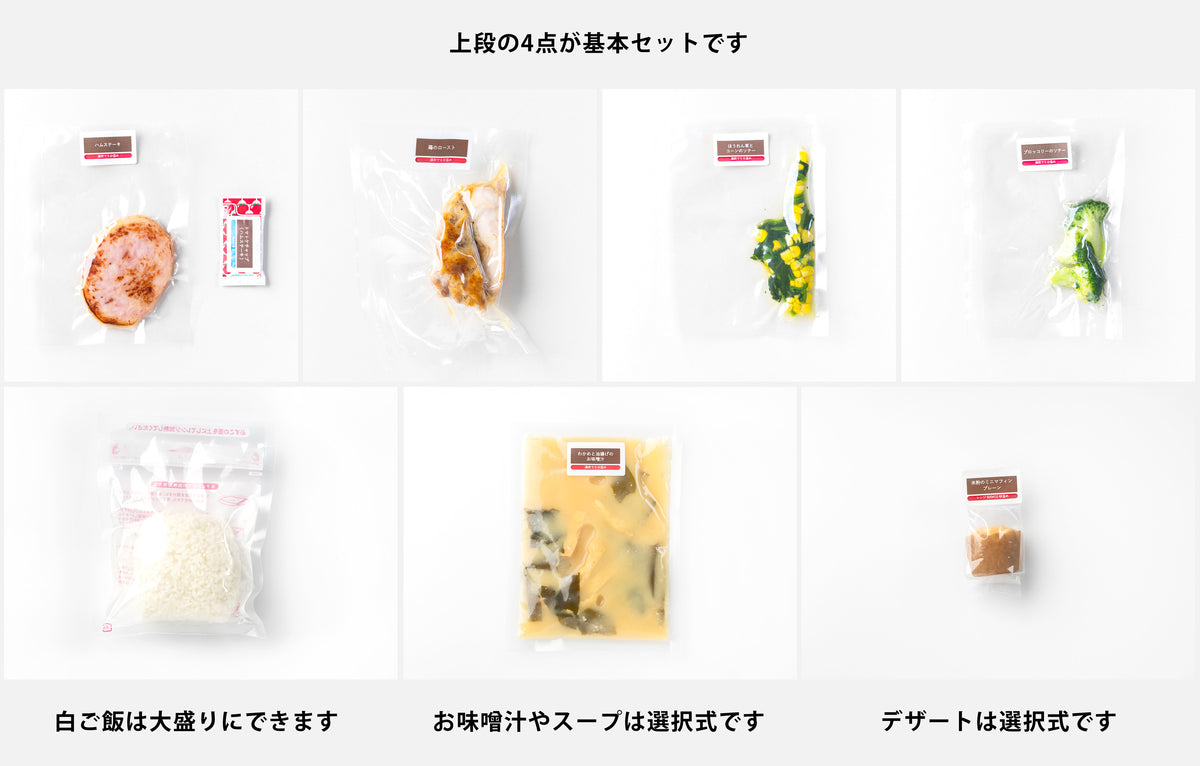 【パック型】鶏のロースト×ハムステーキセット
