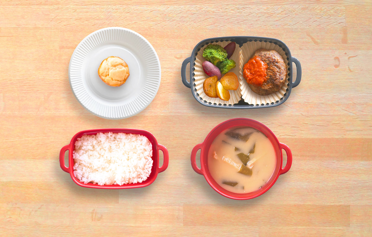 【お弁当型】ハンバーグトマトソースセット