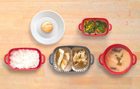 【7品】【お弁当型】豚の生姜焼き×鶏のローストセット